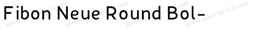 Fibon Neue Round Bol字体转换